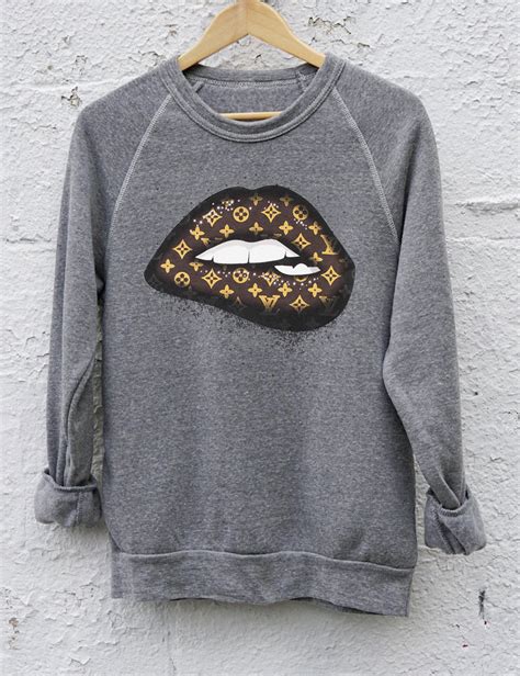 louis vuitton sweatshirt lips|louis vuitton sweatshirt women's.